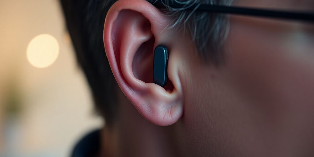 Moderne Hörgeräte im Einsatz